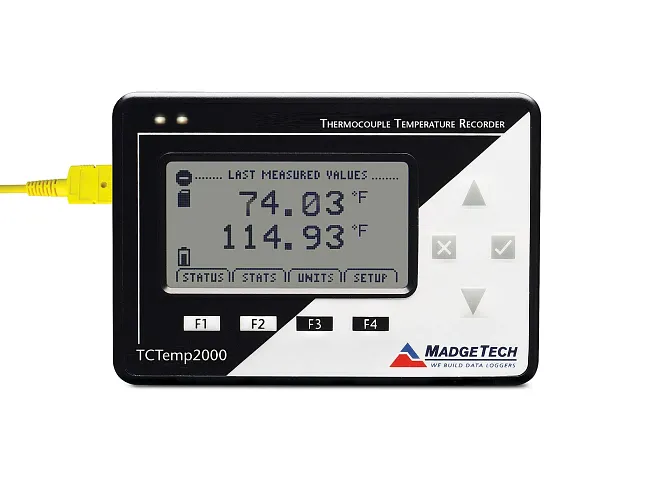 TCTemp2000 | Robustní teplotní data logger s displejem, s externím termočlánkem